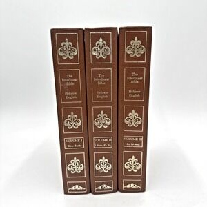 Interlinear Bible by Jay P. Green Sr. Vols 1-3 HC BakerBook House KJV II 1984